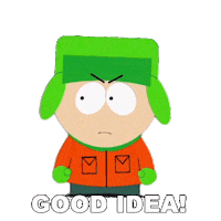 Kyle Broflovski Good Idea Sticker by South Park