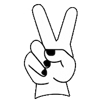 Peace Hand Sticker by Nooch.Earth