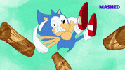 Scared Sonic The Hedgehog GIF by Mashed