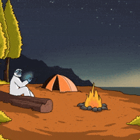 Camping Night Time GIF by Lofi The Yeti