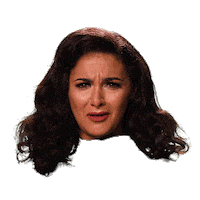 stephanie floating head Sticker by Originals