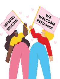 Refugees Sticker by GiveYourBest