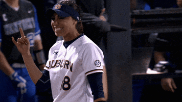 softball smile GIF by Auburn Tigers