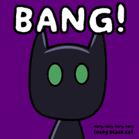 Glow Black Cat GIF by VeeFriends