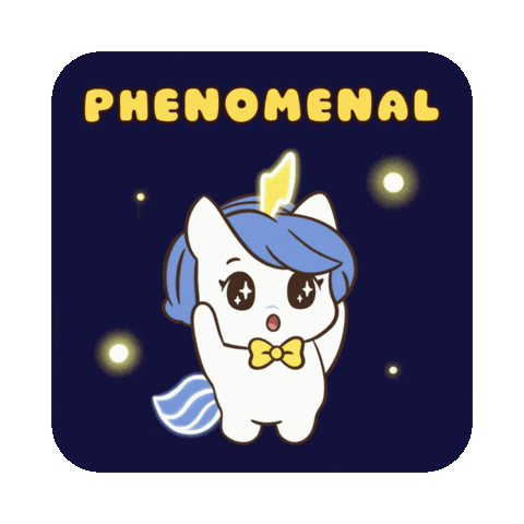 Next Level Wow Sticker by Brave Unicorn