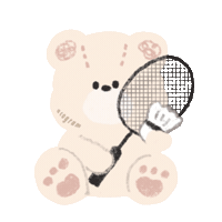 Badminton Racket Sticker