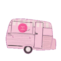 AnitaCakes pink car sweet cupcake Sticker