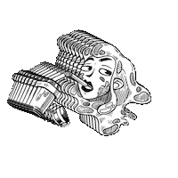 Black And White Coffee Sticker