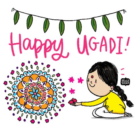 Ugadi Sticker by Alicia Souza
