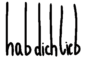 Hab Dich Lieb Couple Sticker by Revelle