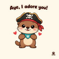 New York City Love GIF by Otto the Otter by GleeSpace