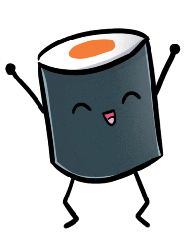 Happy Sushi Sticker