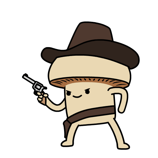 mushroommovie giphyupload gun draw cowboy GIF