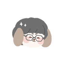 Illustration Puppy Sticker