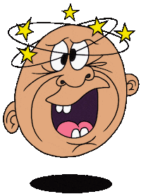 Too Much Reaction Sticker by Jethro Haynes