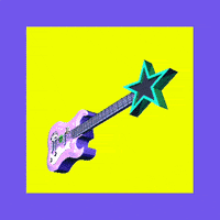 wompo fun pink sparkle guitar GIF
