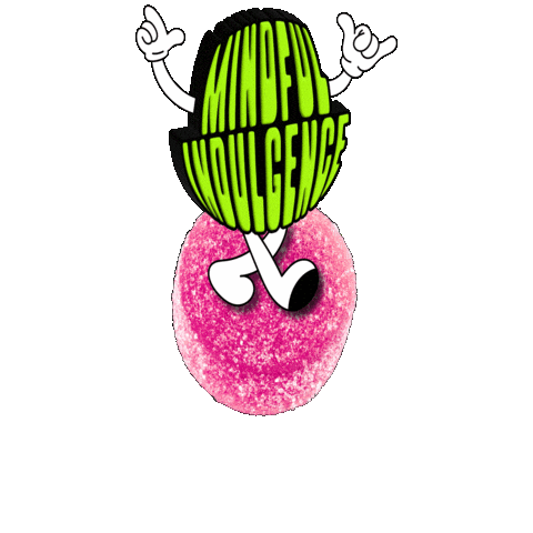 yourfavoriteedible giphygifmaker gummy mindful mindful indulgence Sticker