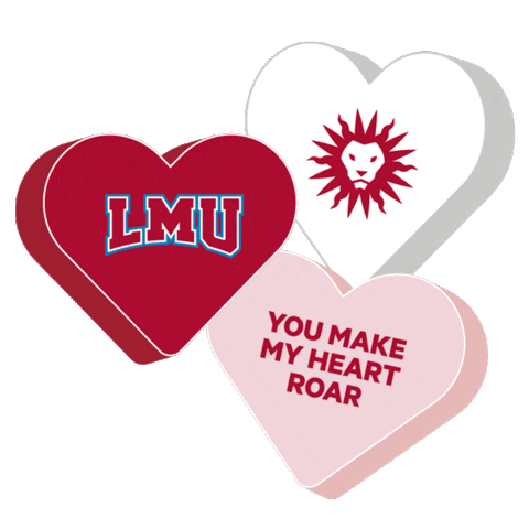 Valentines Day Heart Sticker by Loyola Marymount University