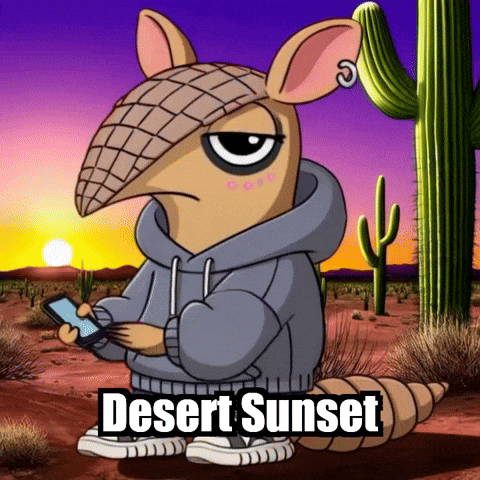 Sunset Desert GIF by Chillo Dillo