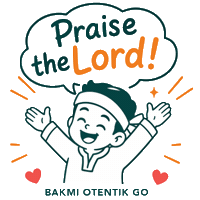 Bog Praisethelord Sticker