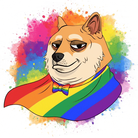 Proud Digital Art GIF by Doge Pound
