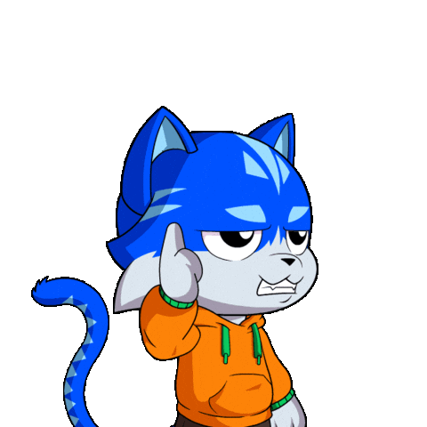 Cat Thinking Sticker by Toshithecat
