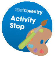 Stop Bus Sticker by National Express Coventry