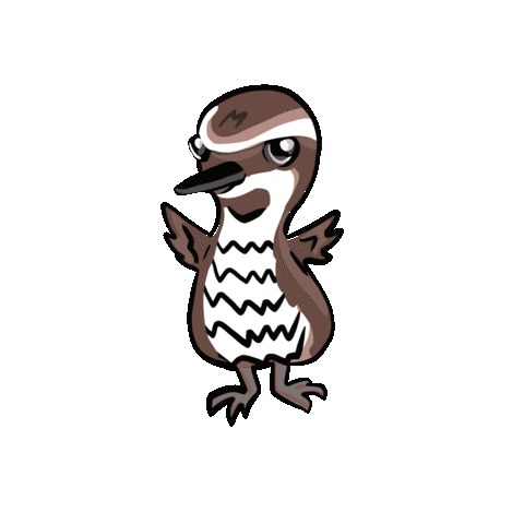 kingandrail guam koko king and rail koko bird Sticker