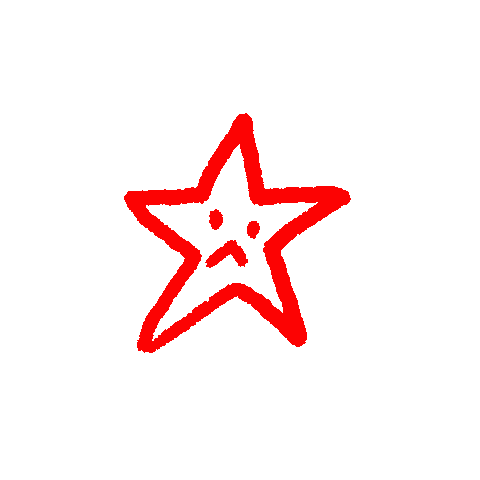 Sad Star Sticker