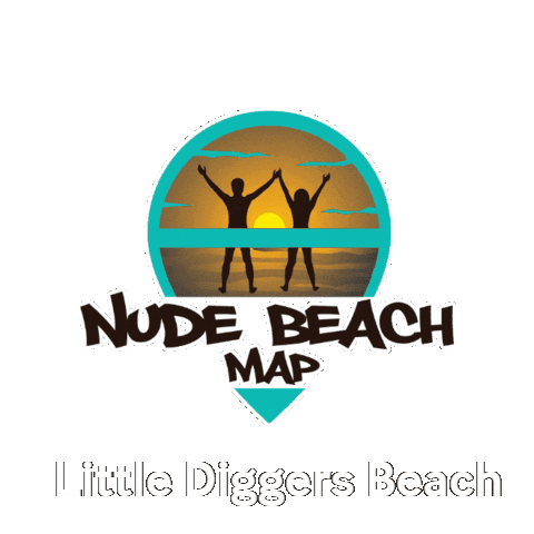 Beach Diggers Sticker by nudebeachmap