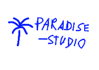 PARADISE_STUDIO studio paradise international palm Sticker