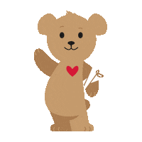 Teddy Bear Hello Sticker by CHOC Children's
