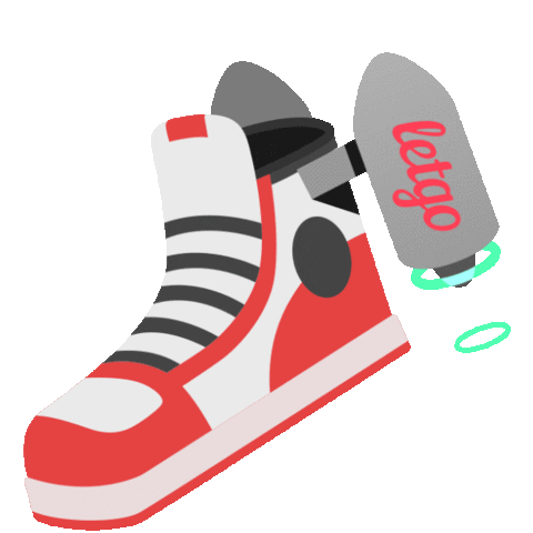 Shoes Flying Sticker by letgo