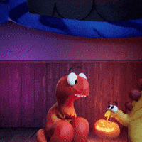 Happy Trick Or Treat GIF by Claynosaurz
