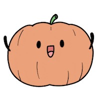 Excited Pumpkin Spice Latte Sticker by Aminal Stickers