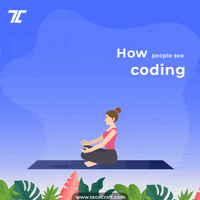 Tecocraft international yoga day yoga day yoga for life yoga and coding GIF