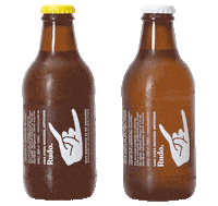 ruuudo beer bottle cerveza botella Sticker