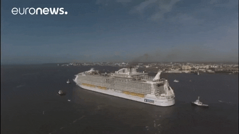 Symphony Of The Seas Boat GIF by euronews