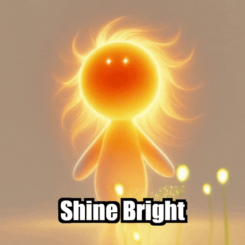 Shine Bright Inner Peace GIF by Bloomscroll