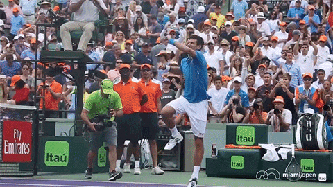 Novak Djokovic Yes GIF by Miami Open