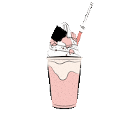Haute_Dolci milkshake haute dolci gotthekey cake shake Sticker