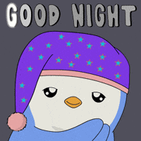 Tired Good Night GIF by Pudgy Penguins