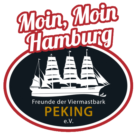 Hamburg Tallship Sticker by Freunde der Viermastbark PEKING