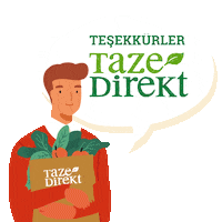 Tazedirekt menu yemek organik kahvalti Sticker
