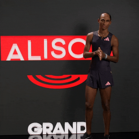Track And Field Dancing GIF by Grand Slam Track