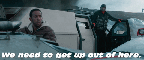 We Need To Get Out Of Here Lets Go GIF by The Fast Saga