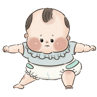 赤ちゃん Sticker by fuwakuma.yuco