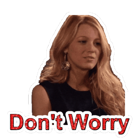 Breathe No Worries Sticker by Blake Lively Fan