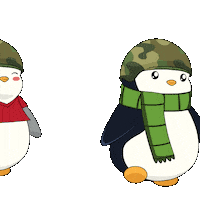 Patrolling Hold On Sticker by Pudgy Penguins