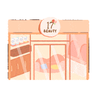 17beautyhouse shopping store building opening Sticker